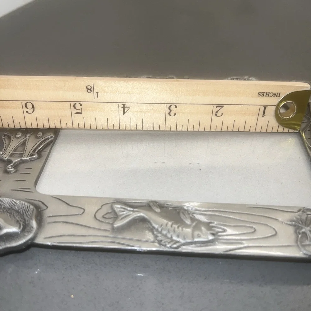 FISHING Theme 3-D Pewter - Picture Frame